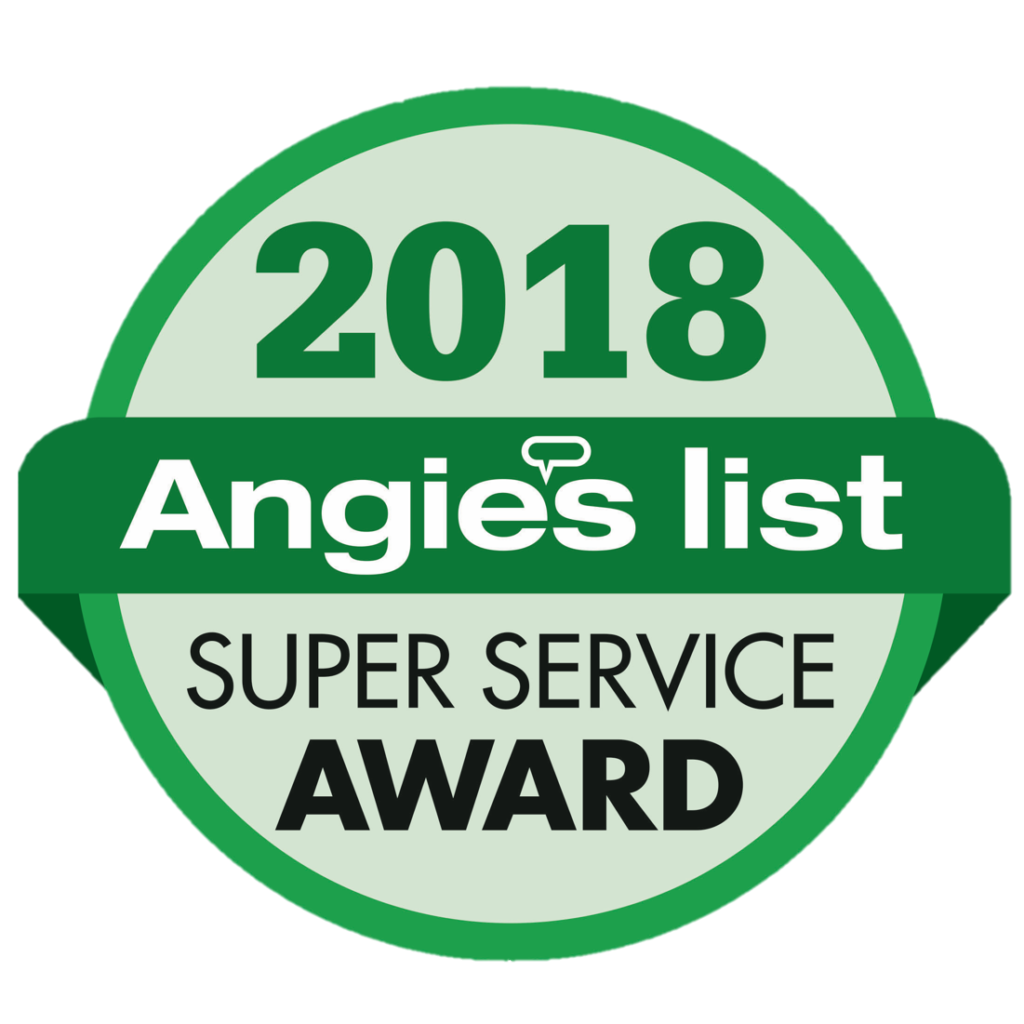 2018 angies list super service award logo in green